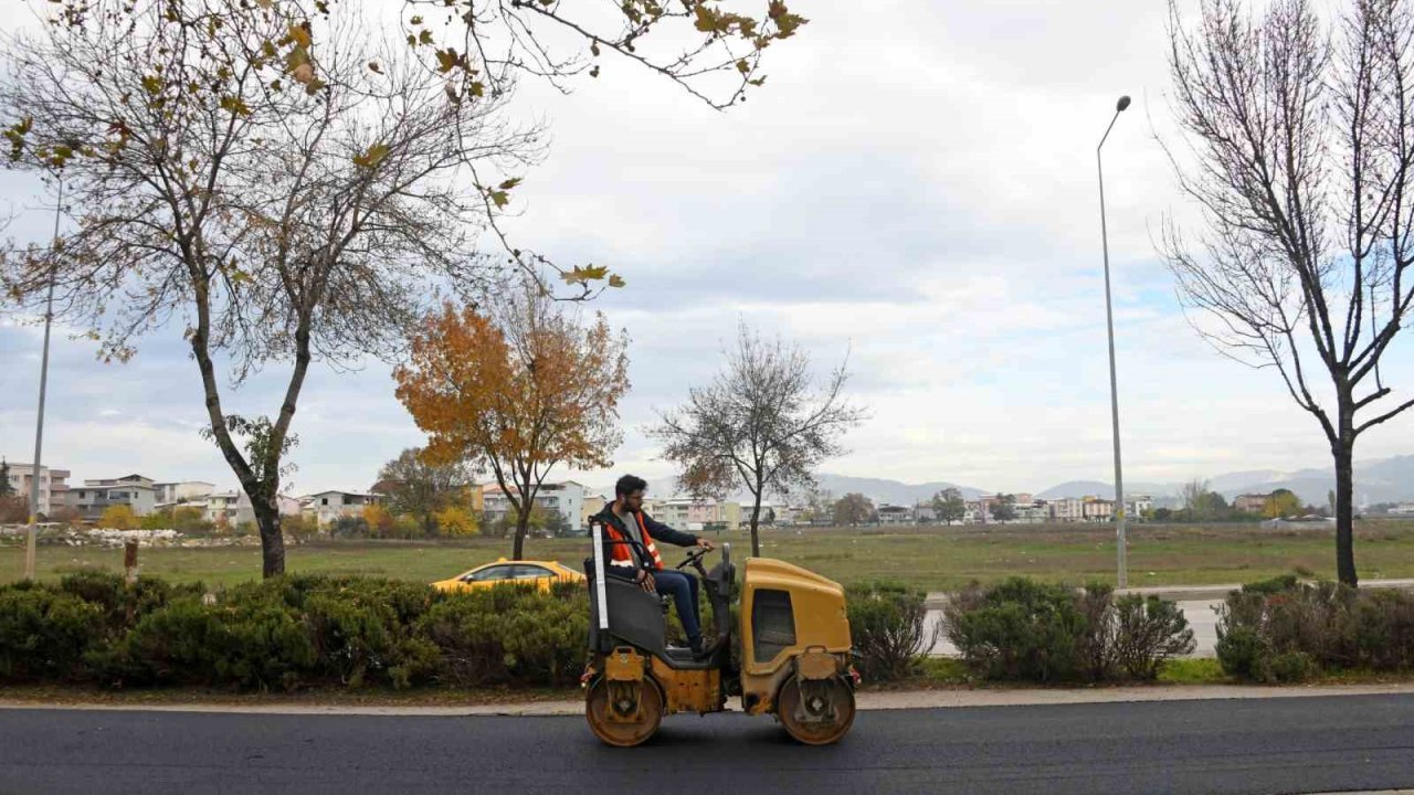 Osmangazi’de park içi yollar yenilendi