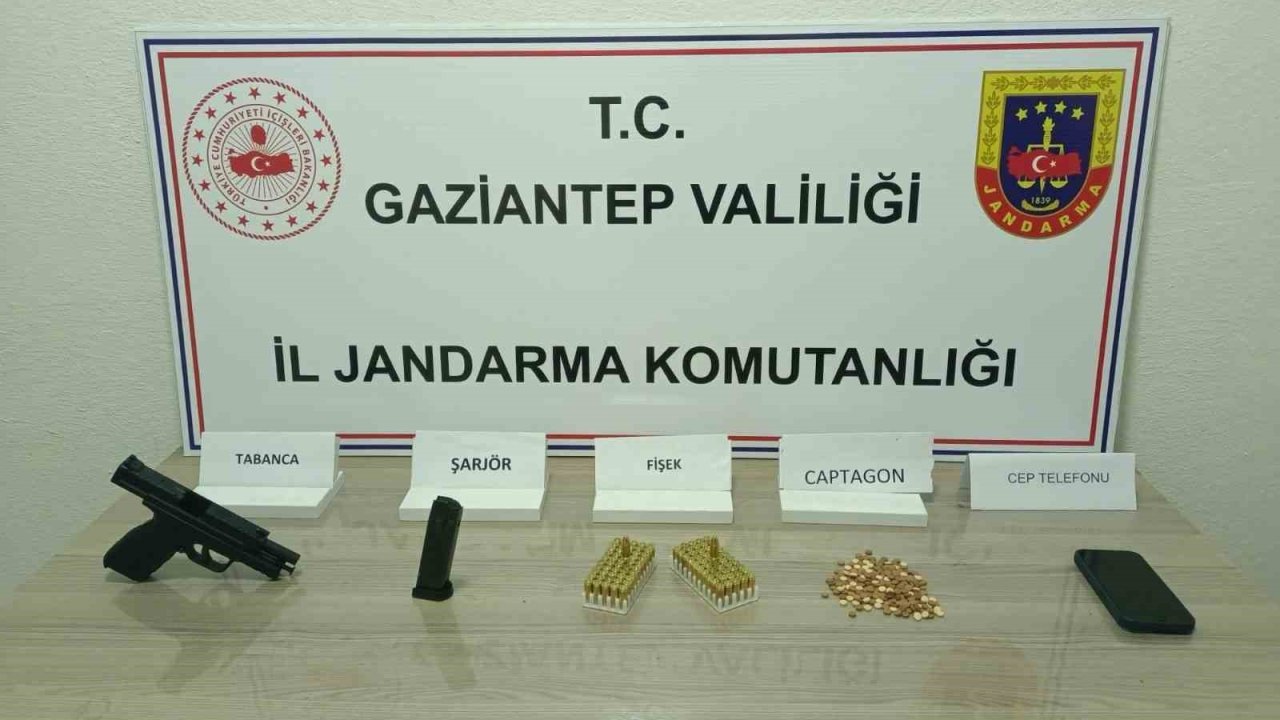 Gaziantep’te 200 adet captagon hap ele geçirildi: 1 şahıs tutuklandı
