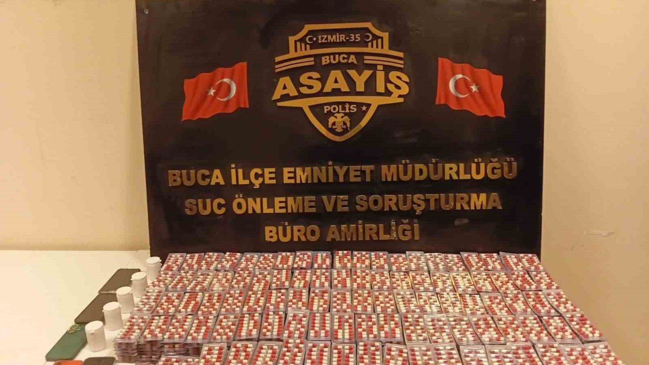 Buca’da 11 bin 296 adet uyuşturucu hap ele geçirildi