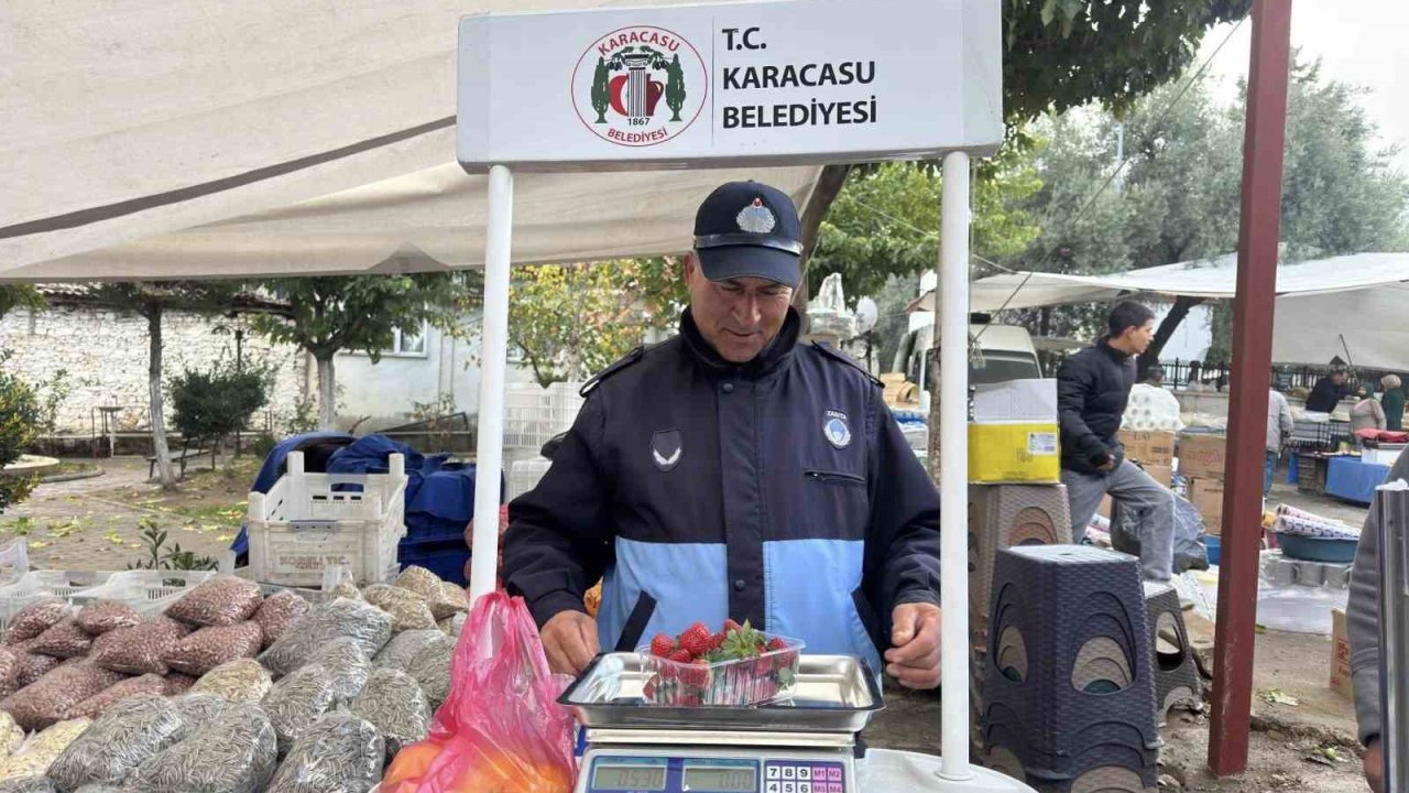 Karacasu’da tartı kontrol noktası