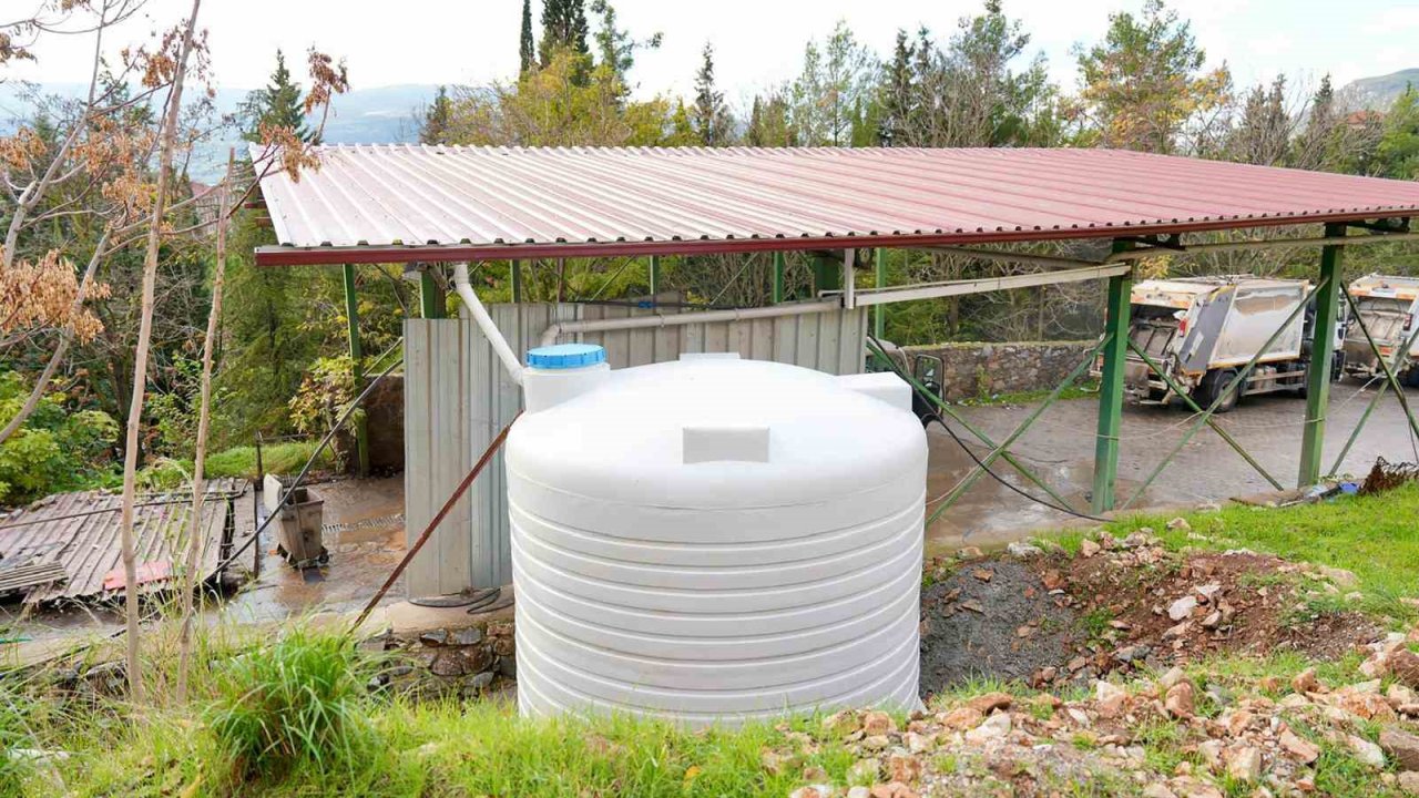 Menteşe Belediyesi yağmur suyu hasadı ile aylık 300 ton su tasarrufu sağlanıyor