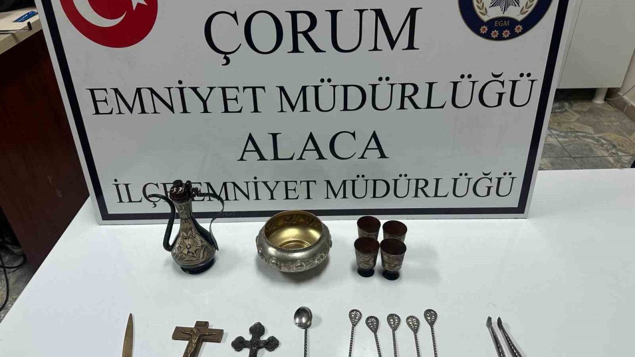 Çorum’da tarihi eser operasyonu: 1 gözaltı