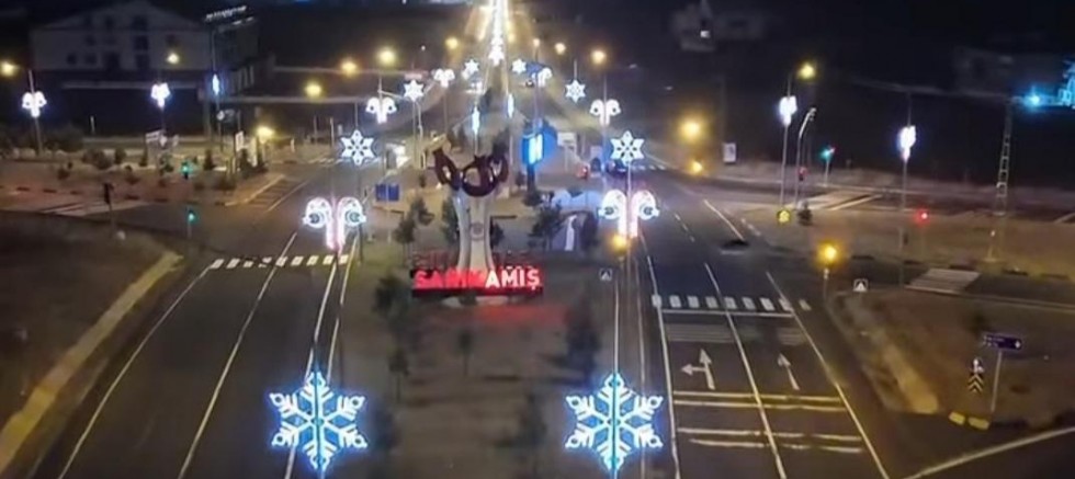 Sarıkamış'ın Ana Arterleri Işıl Işıl