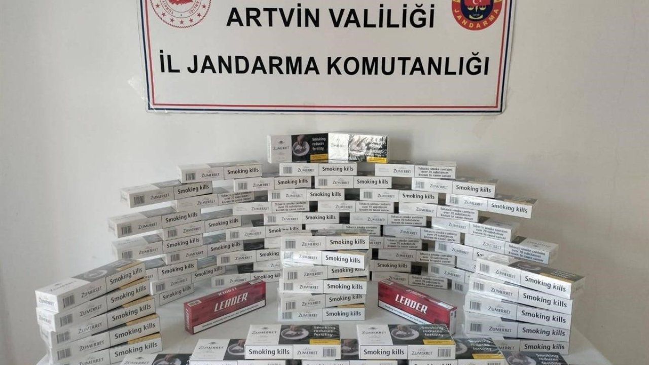 Artvin’de jandarmadan kaçakçılığa darbe