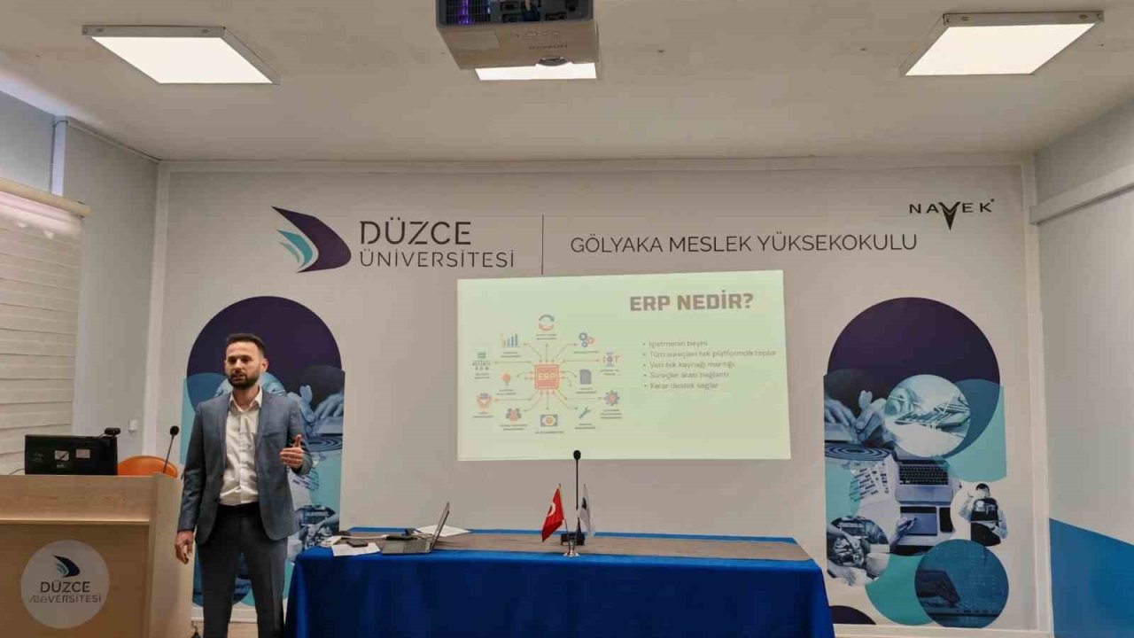 Öğrencilere ERP’yi anlattı