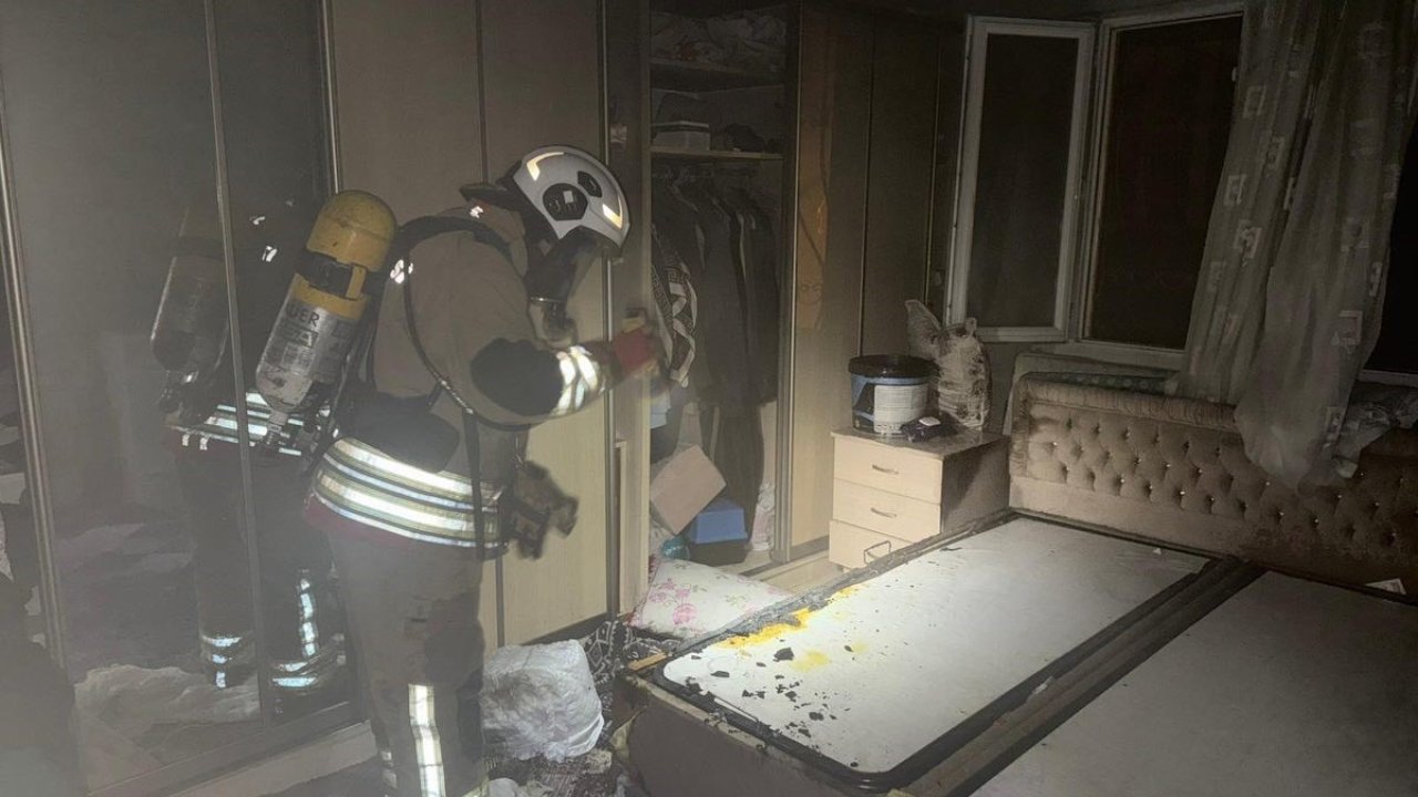 Antakya’da ev yangını