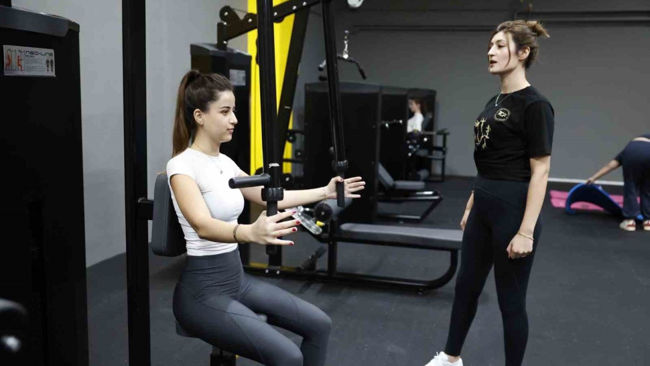 Denizli Kız Öğrenci Yurtlarında fitness salonu hizmete girdi