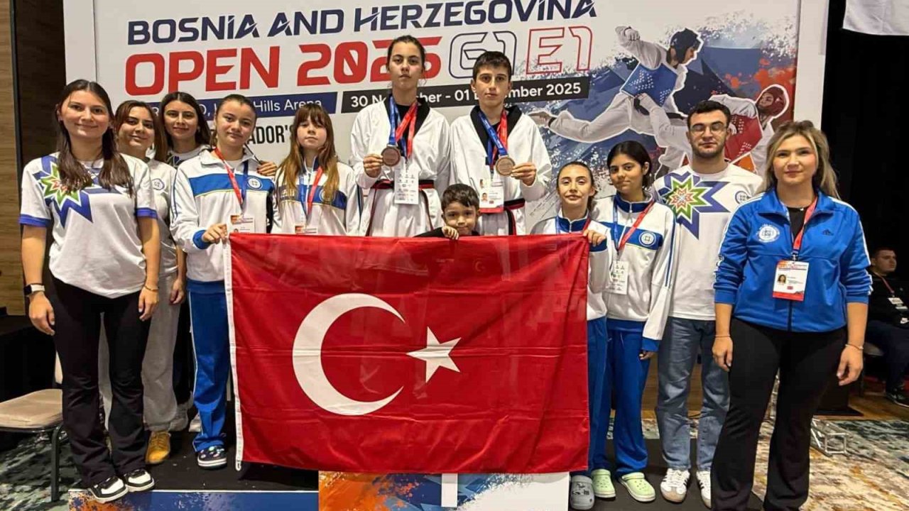 Büyükşehir Taekwondocuları Saraybosna’da Türkiye’yi gururlandırdı