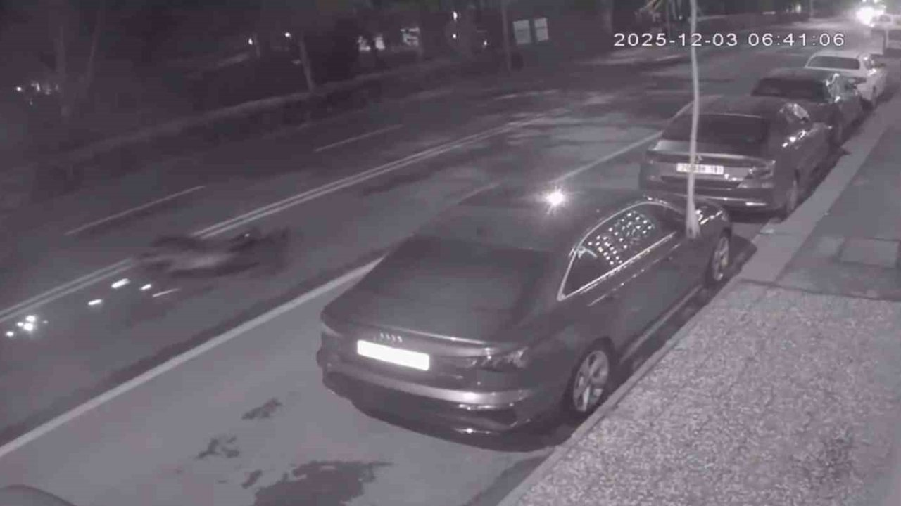 Hayatını kaybeden motosikletlinin kaza anı görüntüleri ortaya çıktı