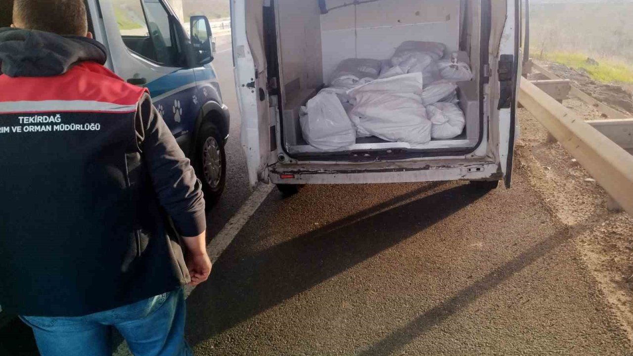 Tekirdağ’da 400 kilo menşei belirsiz kokoreç imha edildi