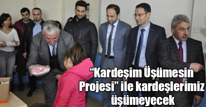 “Kardeşim Üşümesin Projesi” ile kardeşlerimiz üşümeyecek