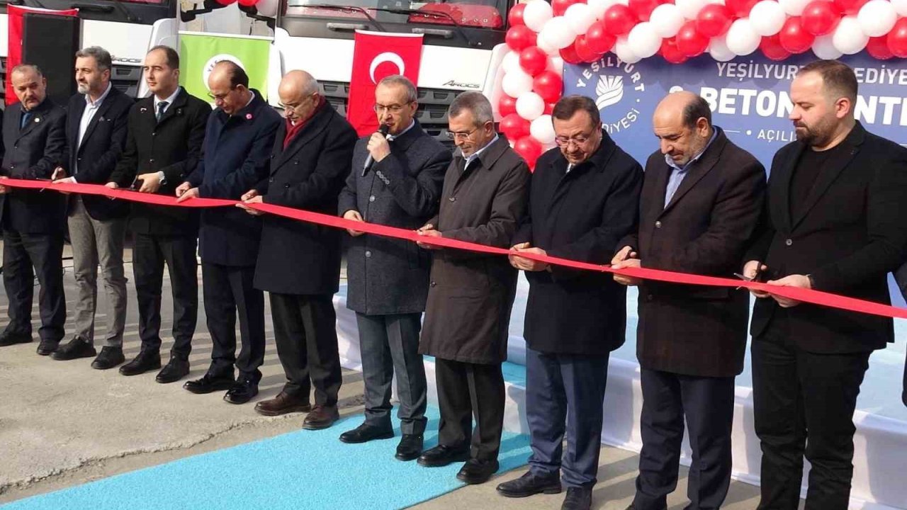 Malatya’da 70 milyon TL’lik beton santrali hizmete açıldı