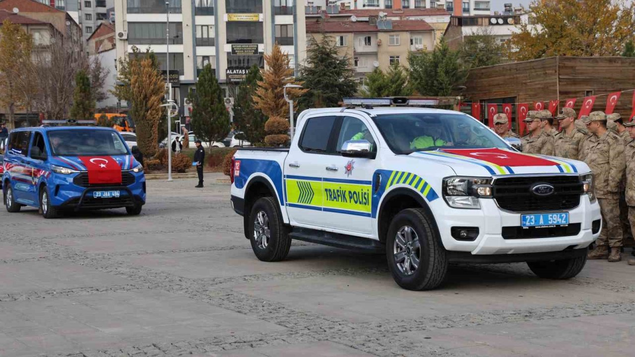 Elazığ’da emniyet ve jandarmaya 84 yeni araç