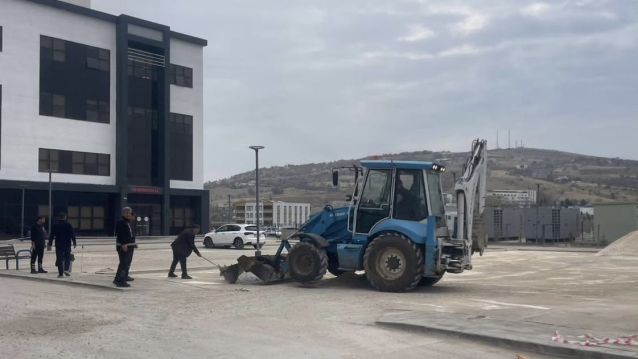 Çermik Devlet Hastanesi otoparkı genişletiliyor