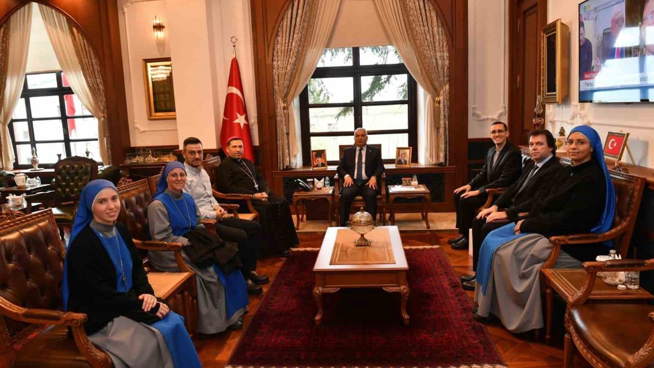 Santa Maria Katolik Kilisesi Episkoposu Antuan Ilgıt’tan Vali Yıldırım’a ziyaret