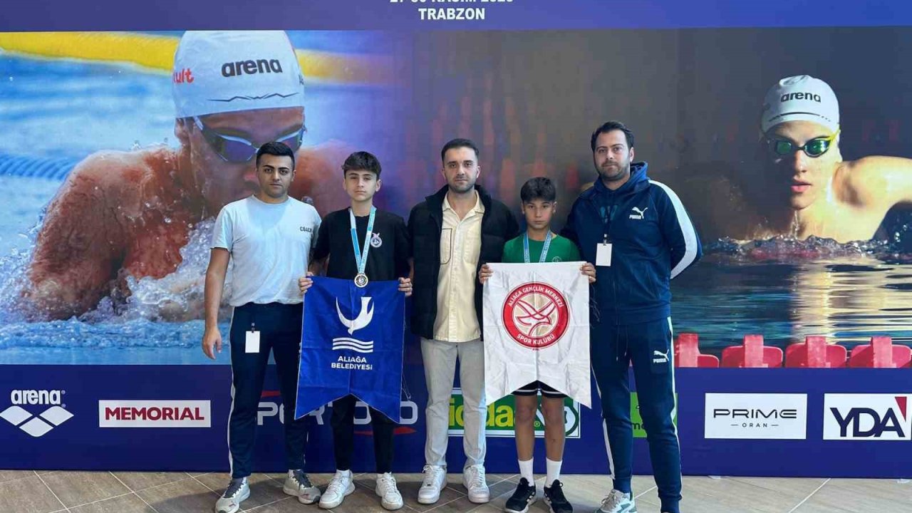 Aliağalı yüzücüler Türkiye finalinde zirvede