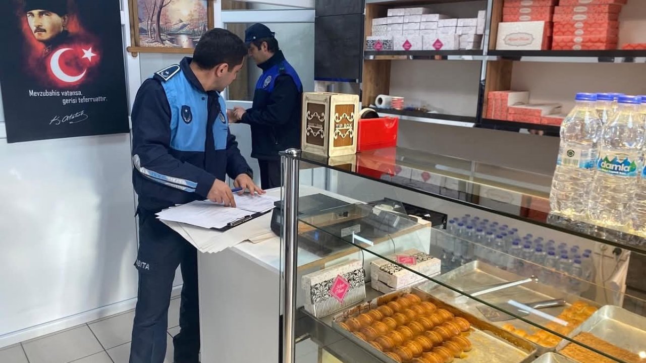 Babaeski’de tatlı üretimi ve satışı yapan iş yerleri denetlendi