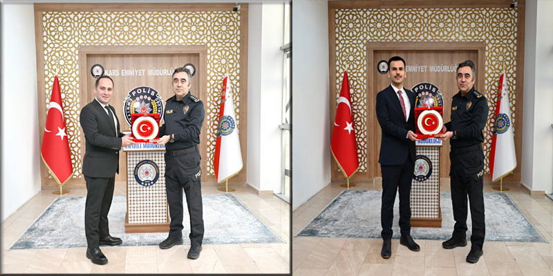 Kars’ta Adli Protokolden Emniyet Müdürlüğü’ne Ziyaret