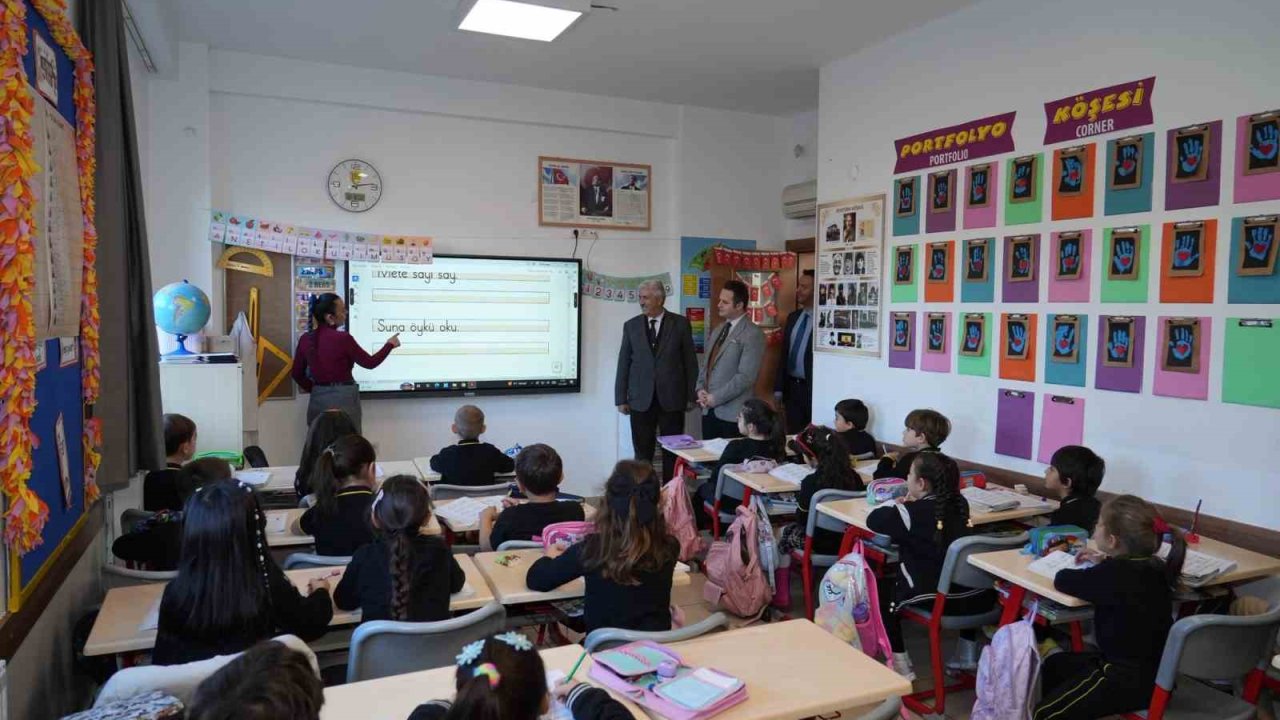 Milli Eğitim Müdürü Çay, Muğla Teknoloji Kolejinde incelemelerde bulundu