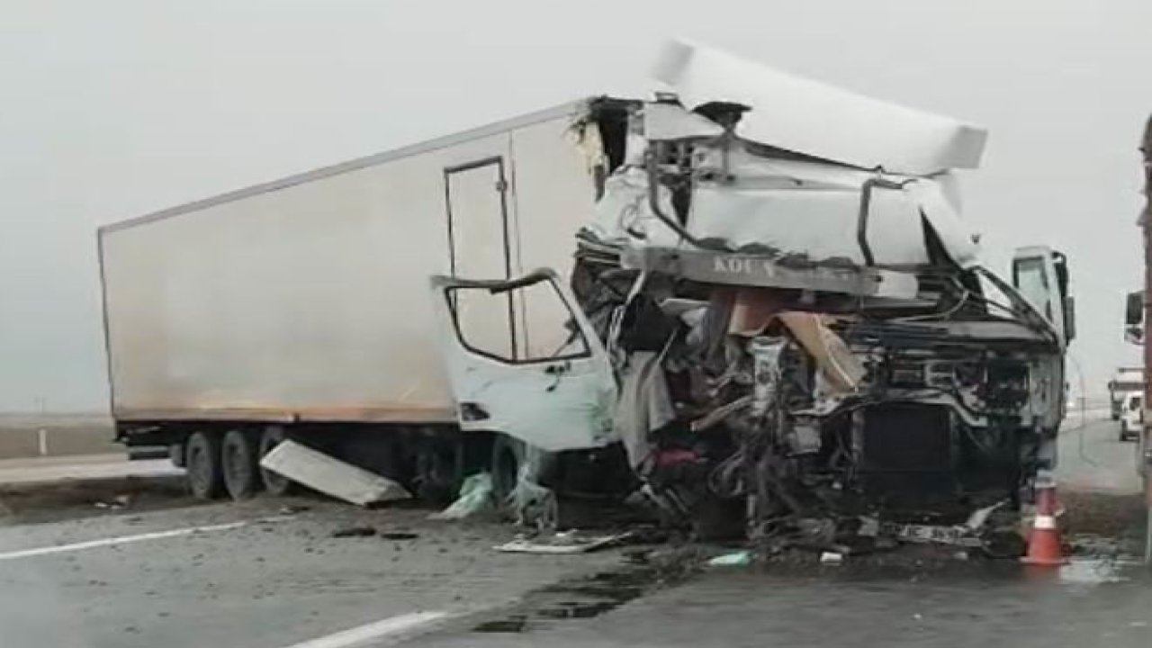 Tır yol kenarındaki tırın dorsesine çarptı: 1 yaralı