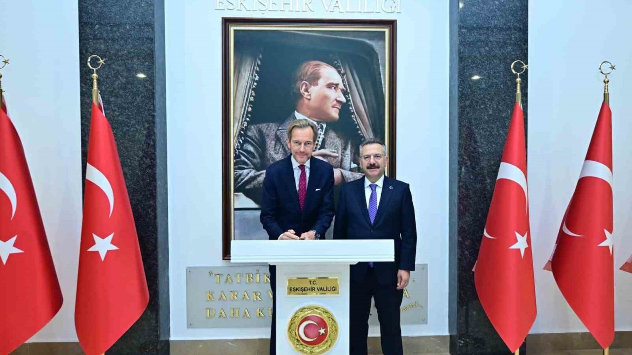 Vali Aksoy, Belçika’nın Ankara Büyükelçisini makamında ağırladı