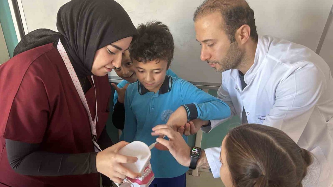 OMÜ’den minik kalplere sağlık dokunuşu