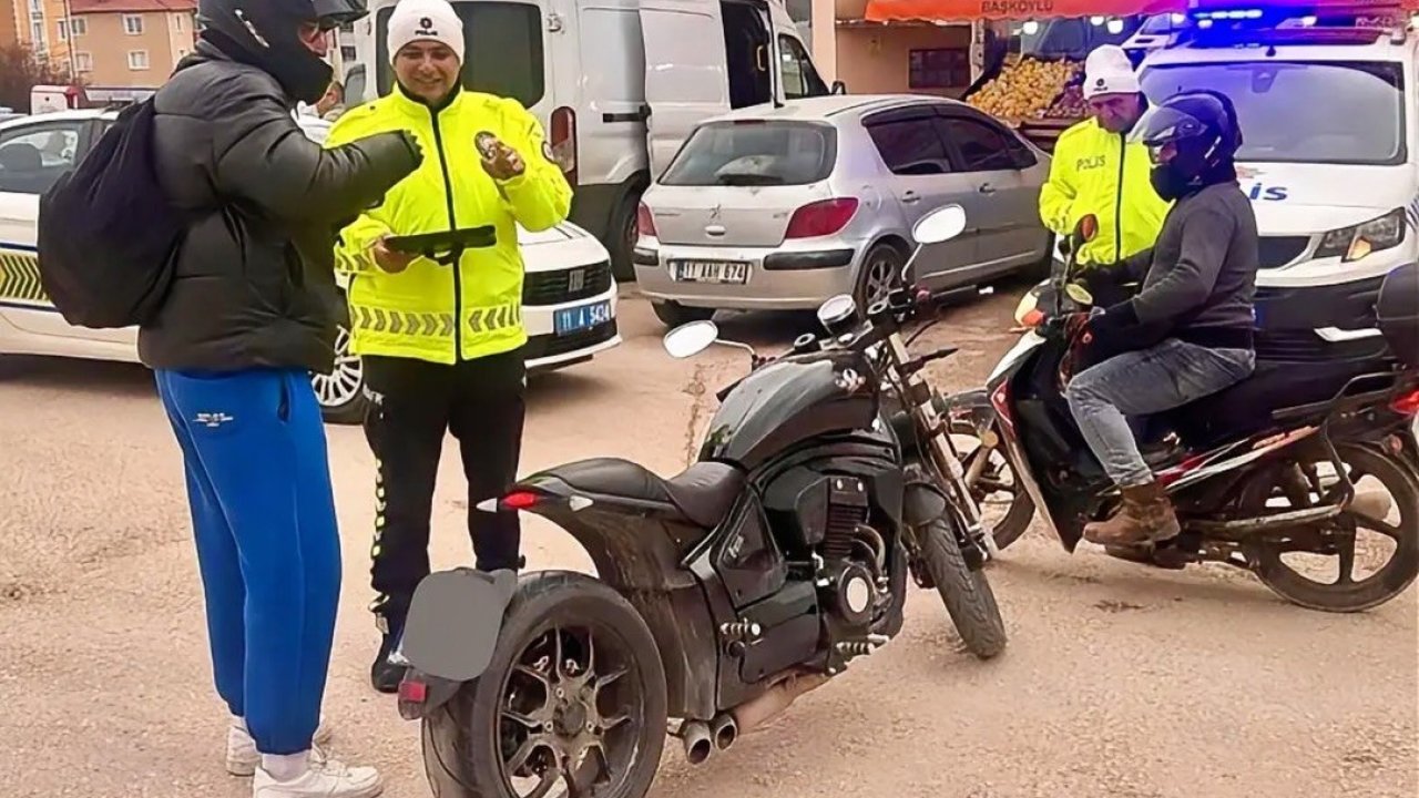 Bilecik’te motosiklet ve ATV sürücülerine trafik denetimi