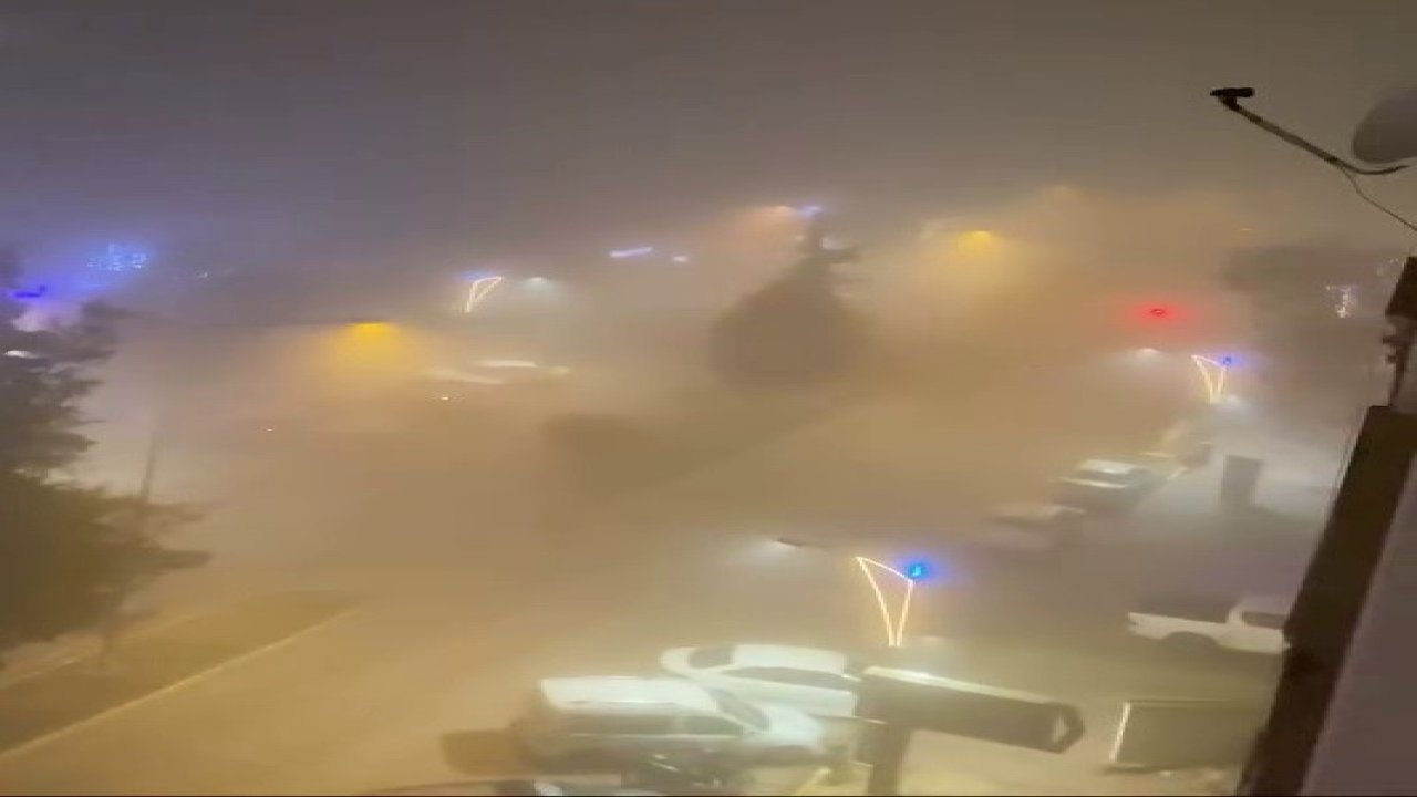 Kahta’da yoğun sis etkili oldu