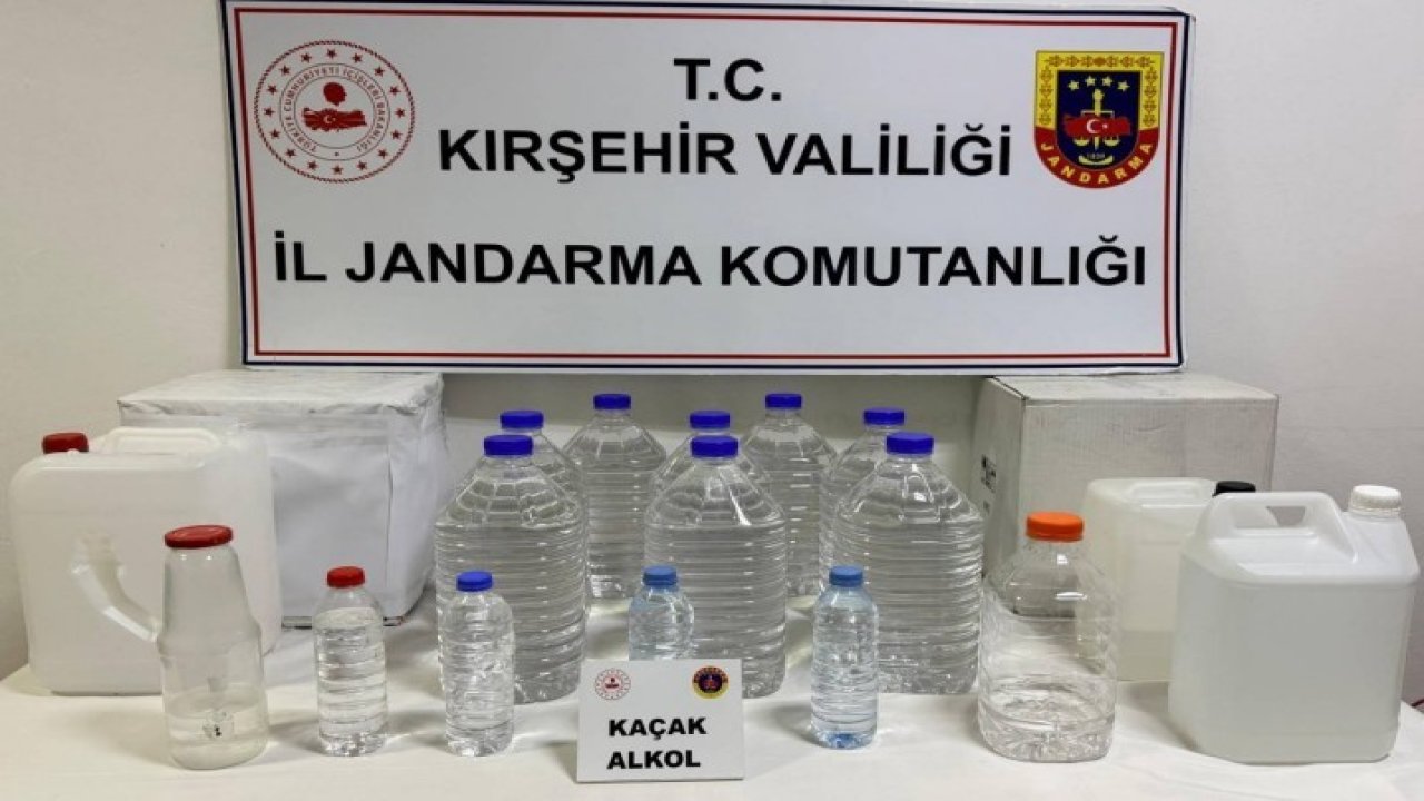 Kırşehir’de kaçak alkol operasyonu: 62 litre kaçak alkol ele geçirildi