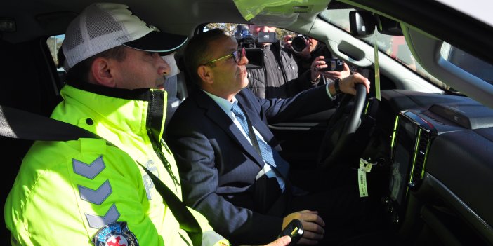 Vali Ziya Polat, test sürüşü gerçekleştirdi