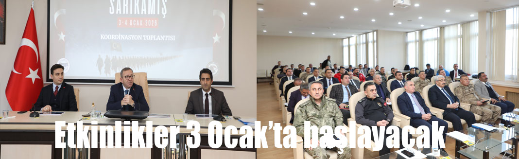 Sarıkamış'ta Etkinlikler 3 Ocak’ta başlayacak