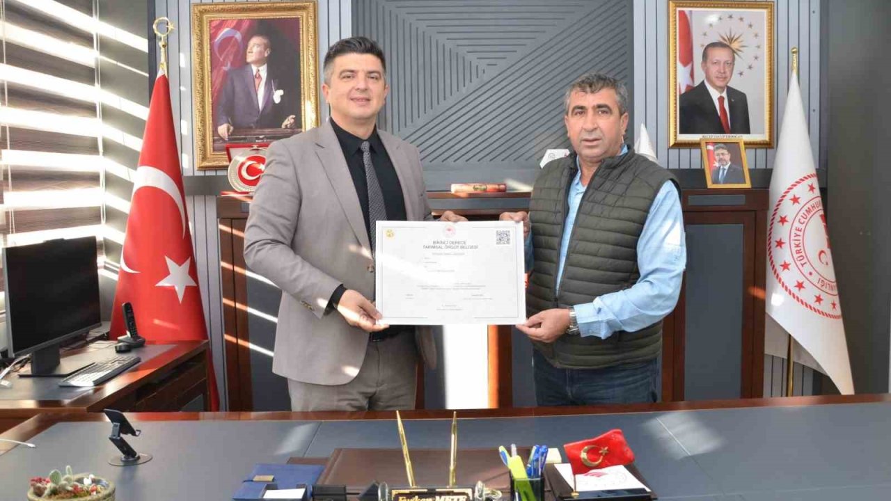 Niğde Süt Üreticileri Birliği’ne 1. Derece Tarımsal Örgüt belgesi