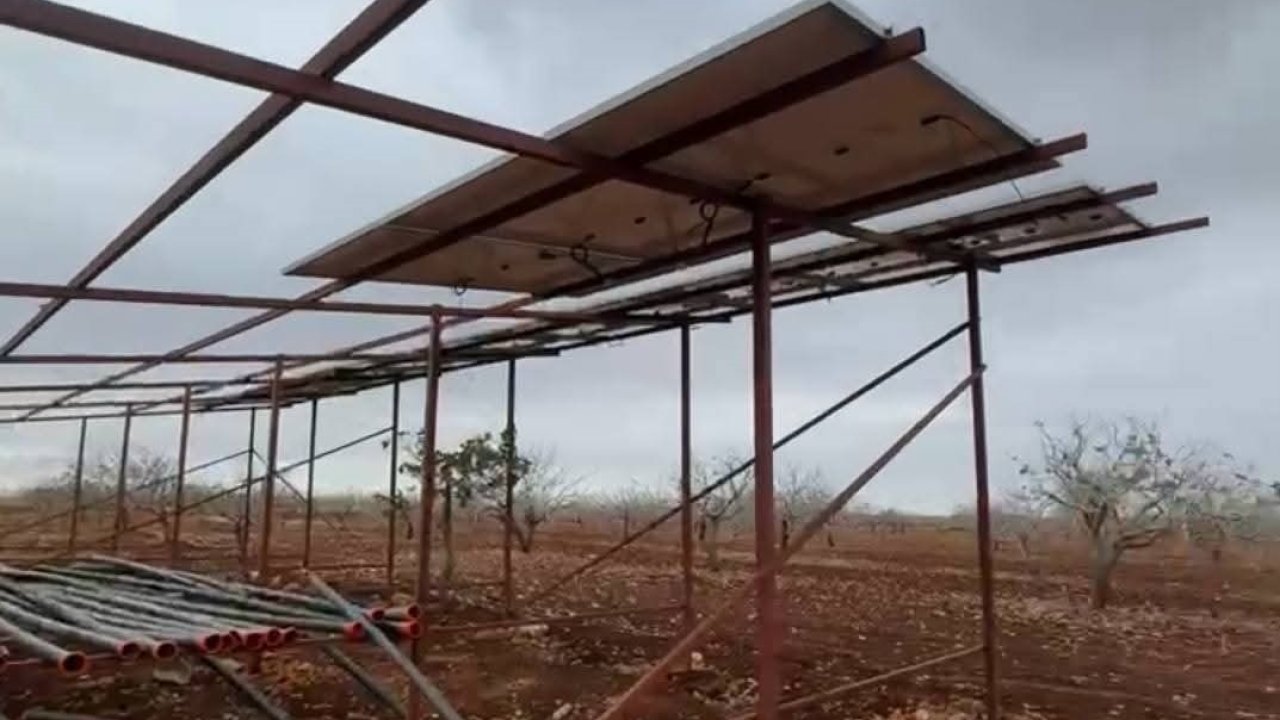 Şanlıurfa’da hırsızlar sisli havada güneş enerjisi panellerine dadandı