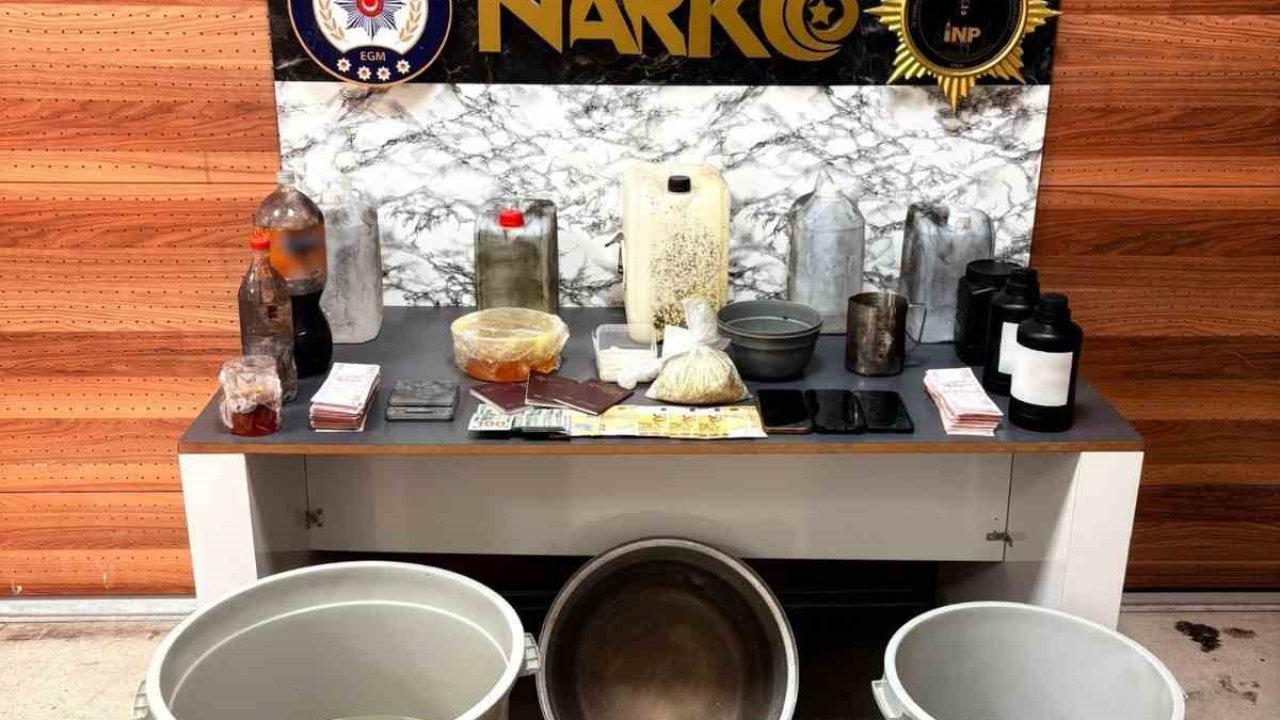 Şişli’de uyuşturucu imalathanesine baskın: 97 kilo uyuşturucu ele geçirildi