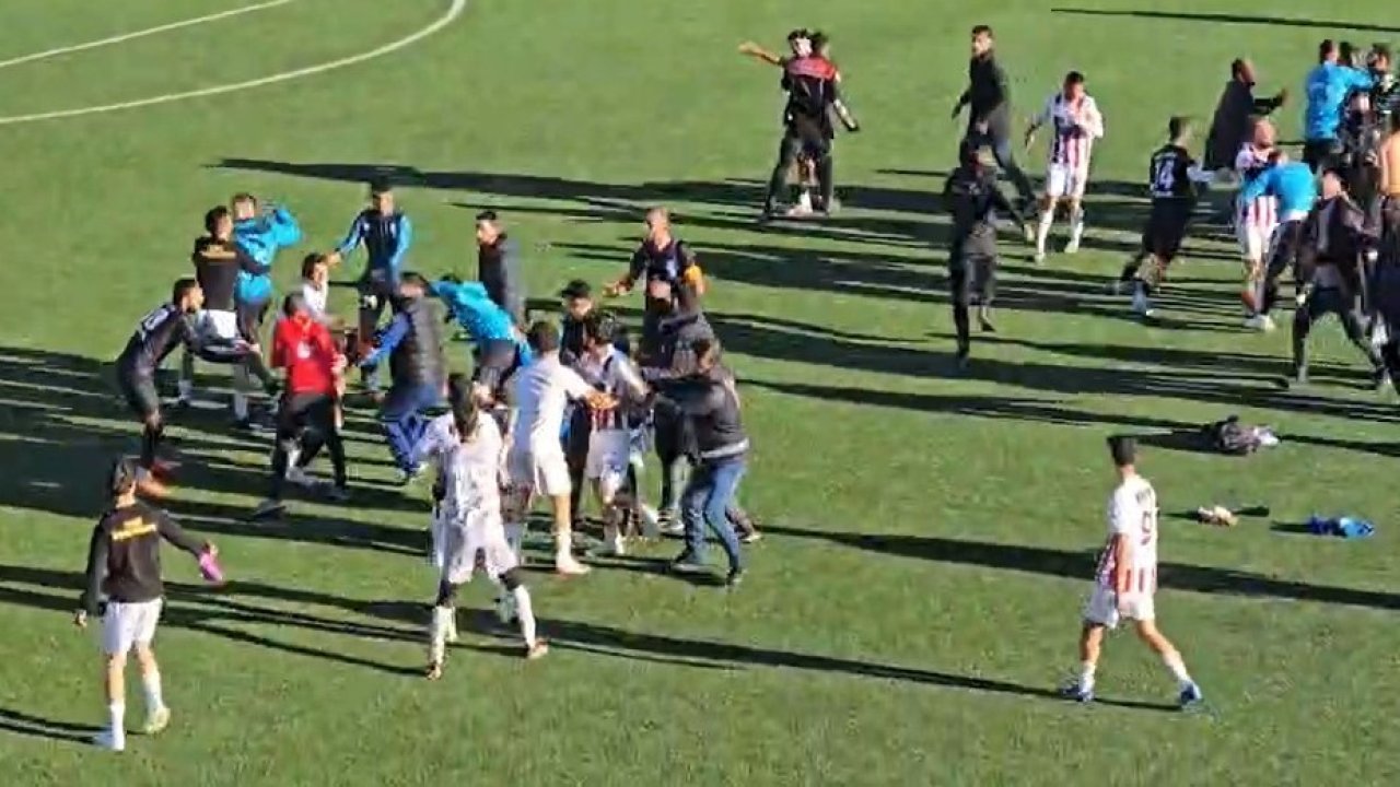 Elazığ’da amatör maçta kavga