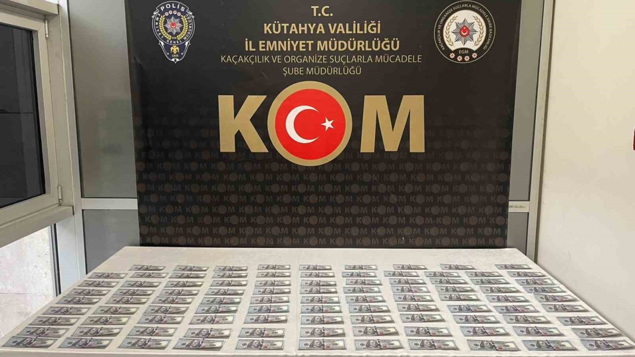 Kütahya’da KOM ekipleri sahte para operasyonunda kalpazanı yakaladı