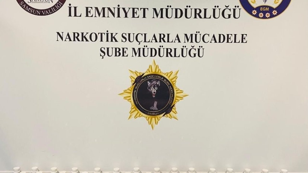 Samsun’da uyuşturucu operasyonu: 3 bin 920 adet sentetik ecza hap ele geçirildi