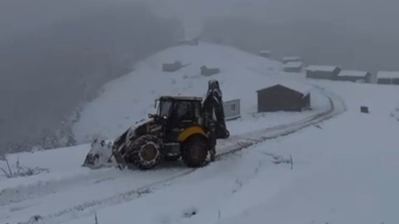 Kastamonu’da kar yağışı etkili oldu