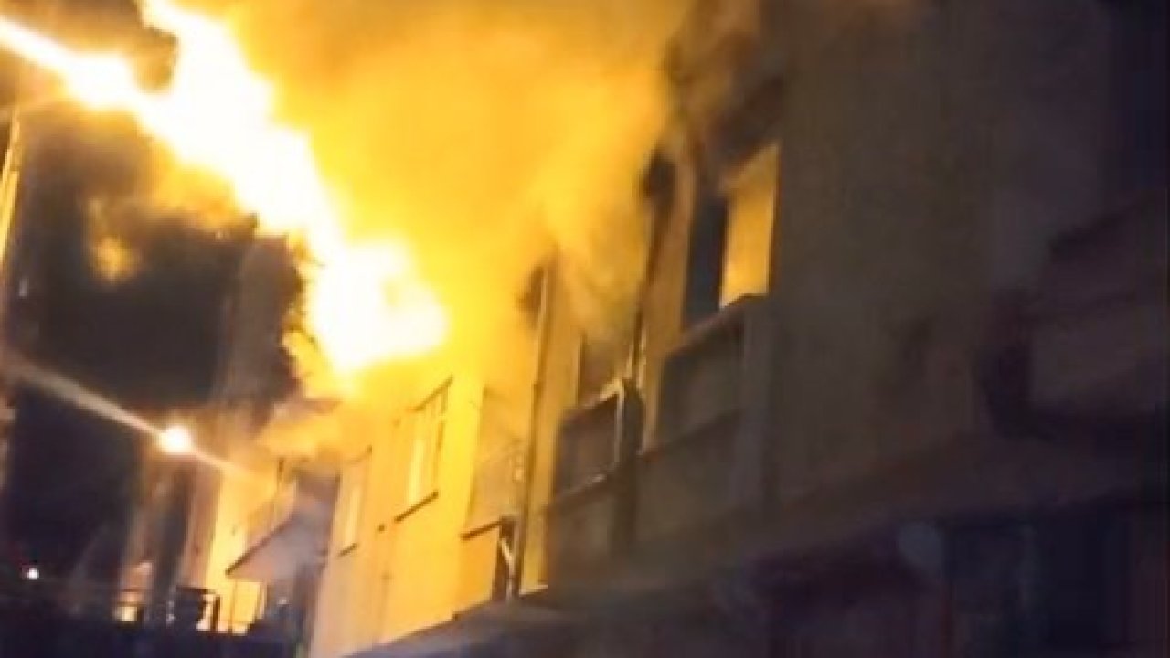 Elazığ’da metruk binada yangın