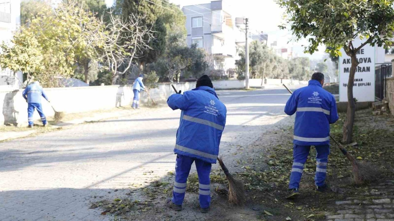 Çine’de sahaya inen ekipler temizlik ve bakım çalışması yaptı