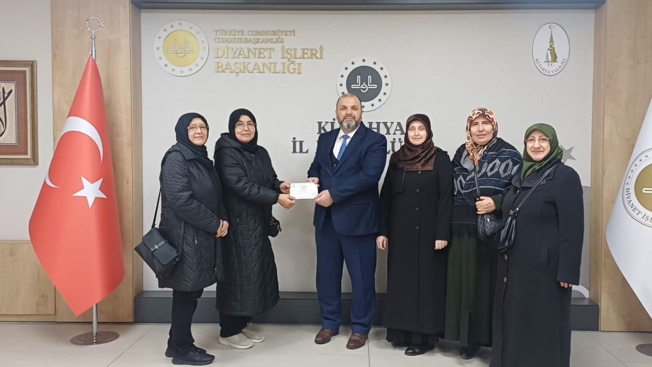 Kütahya’da Kur’an Kursu kursiyerlerinden Gazze’ye destek