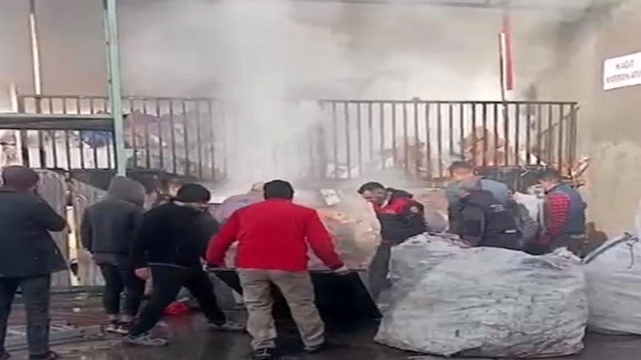 Osmaniye’de geri dönüşüm tesisinde yangın korkuttu