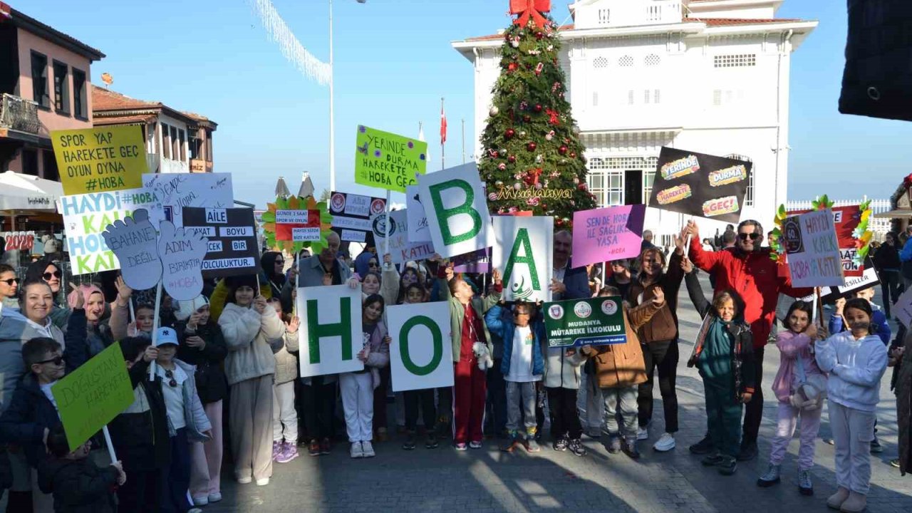 Bursa’nın Mudanya ilçesinde H.O.B.A. projesi kapsamında anlamlı yürüyüş