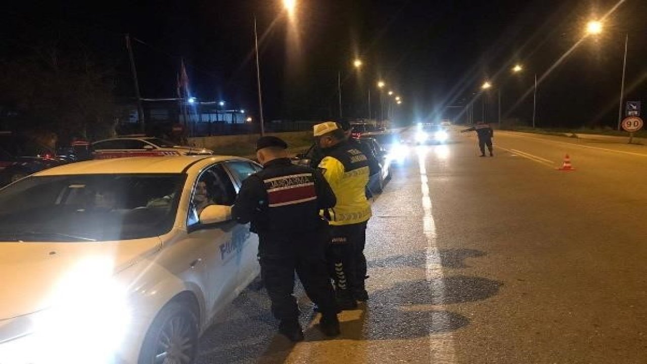 Kurallara uymayan 8 sürücü ve 9 araç trafikten men edildi