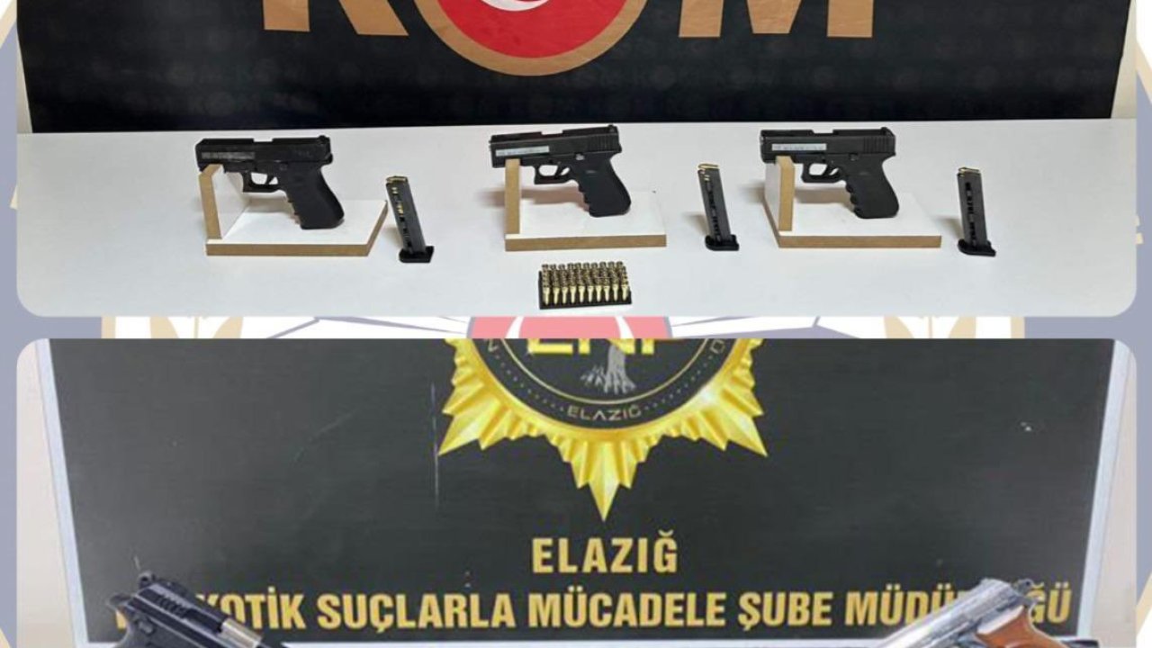 Elazığ’da uyuşturucu ve silah operasyonu: 1 tutuklama