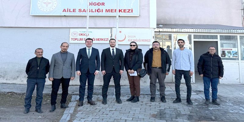 Kars Sağlık Müdürü Eker Digor’daki sağlık tesislerini ziyaret etti