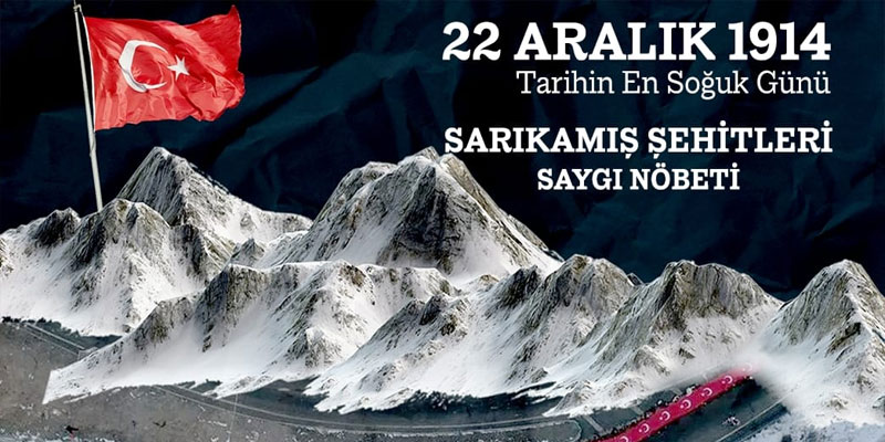 Sarıkamış Şehitleri Saygı Nöbetiyle Anılacak