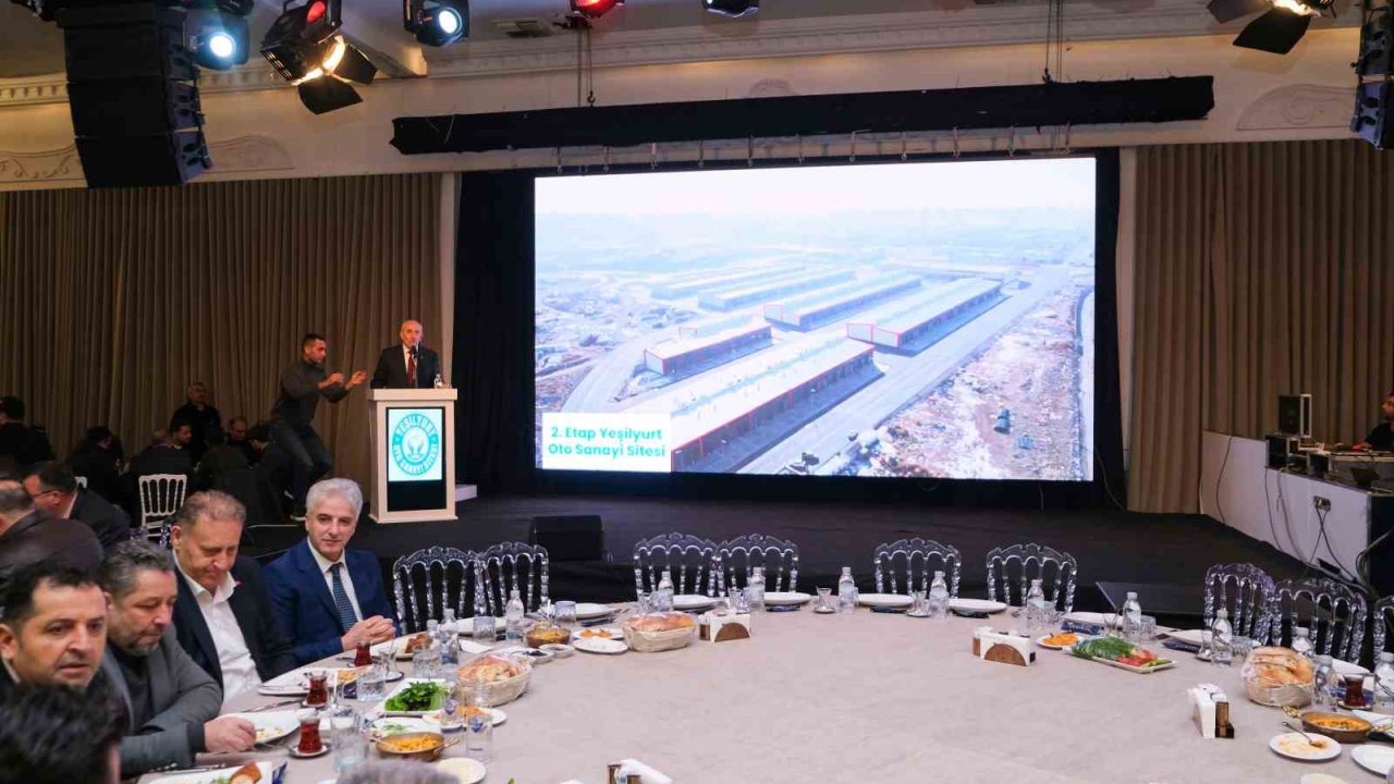 Yeşilyurt Sanayi Sitesi’nde kuralar çekildi, başkanlar yeni konut ve işyerlerine destek sözü verdi