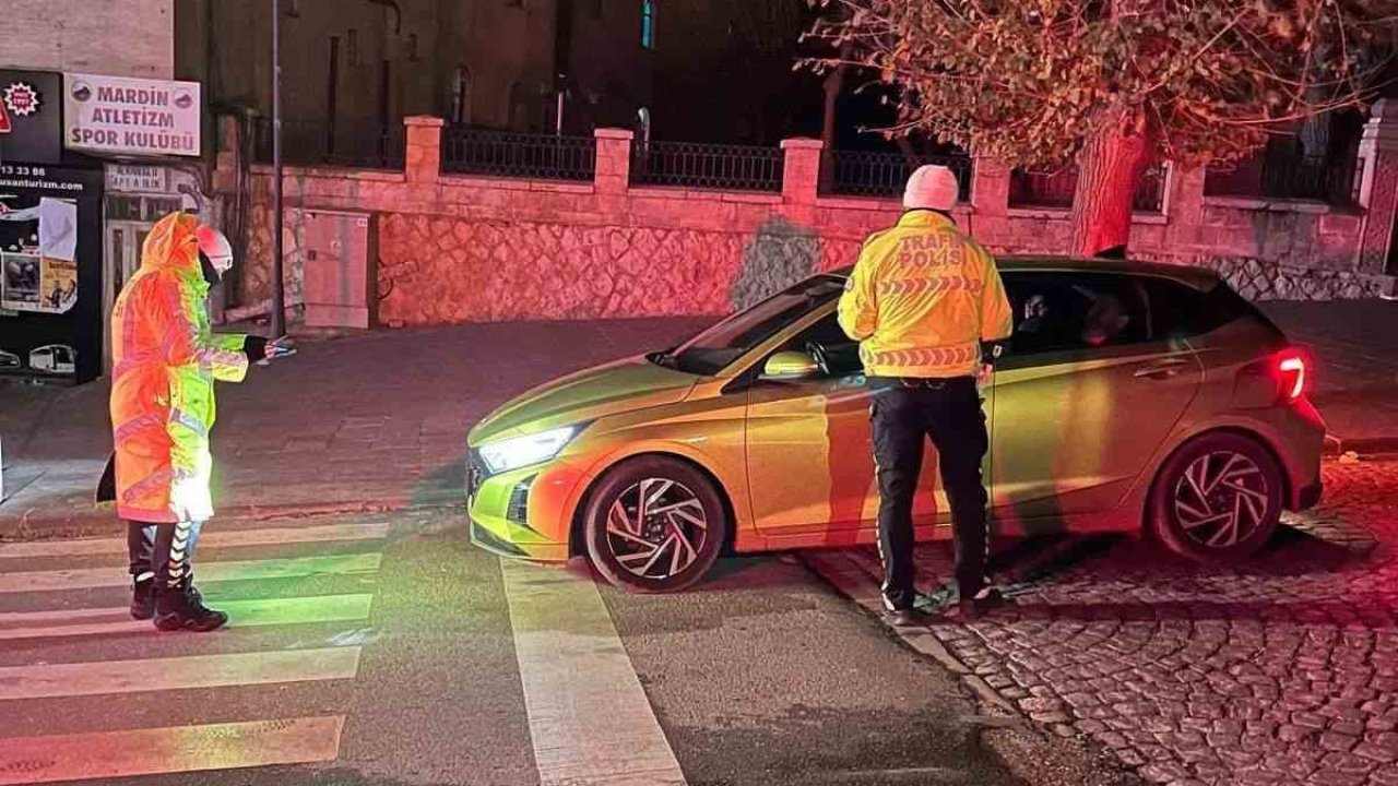 Mardin’de kural ihlali yapan 66 araç sürücüsüne ceza