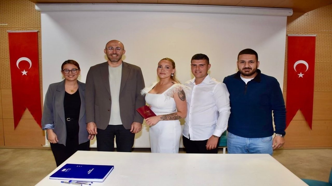 Germencik’te bir yılda 310 çift mutluluğa ‘evet’ dedi